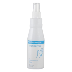 CHEMI-PHARM CHEMISEPT 80 250ml roku antiseptiskais aerosols.