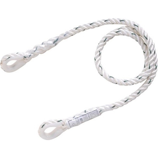 Montāžas virve ar 2 cilpām Ø 12 mm, 1,5 m