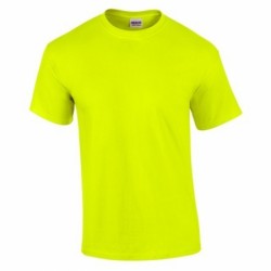 GILDAN T-krekls, neona oranža, neona dzeltena