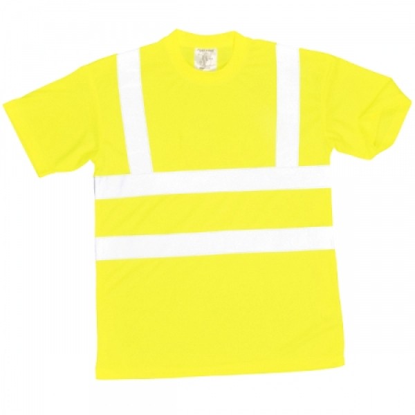PORTWEST t-krekls ar atstarotājiem, dzeltena (S478)